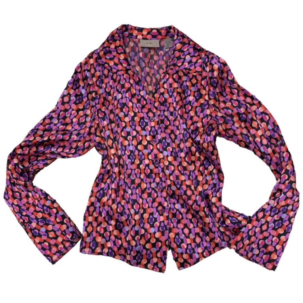 vintage 100% silk shirt by i.e.
